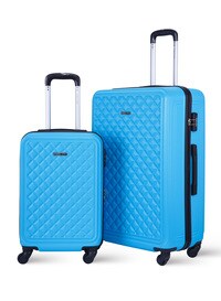 PARA JOHN2-Pieces Hardside Travel Trolley Luggage Set BLUE 20/28