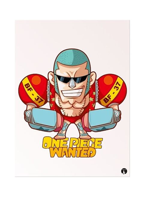 Anime One Piece Metal Plate Poster Multicolour 15x20centimeter