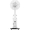 Nobel 16&quot; Blade Rechargeable Mist Fan, Wide Oscillation, LED NF777MRC White