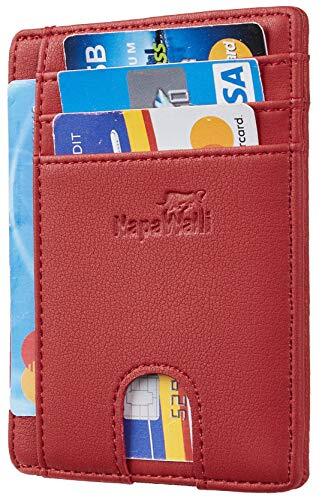 Toughergun RFID Blocking Minimalist Genuine Leather Slim Front Pocket Wallet U 