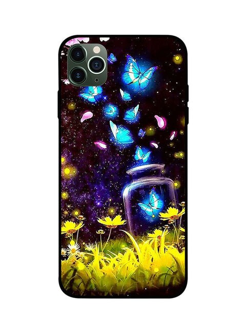 Theodor - Protective Case Cover For Apple iPhone 11 Pro Blue Butterfly In Jar
