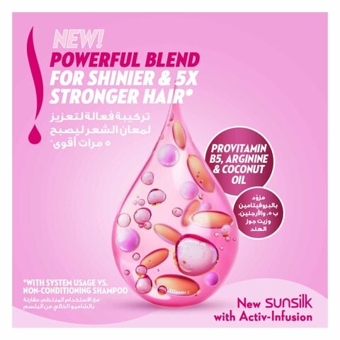 Sunsilk Shampoo, For Weak &amp; Dull Hair, Strength &amp; Shine, With Provitamin B5, Argenine &amp; Coconut Oil, 400ml