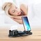 SKY-TOUCH 6 in 1 Multi-Function Charging Stand, Wireless Charger/Charger Dock for Phone iWatch and Airpods, All in One Charging Dock Compatible for IOS/Android - Black