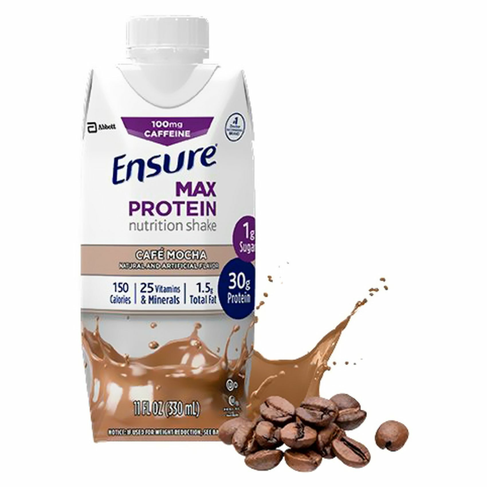 Buy Ensure Max Protein Cafe Mocha Nutrition Shake 330ml Online Shop Beverages On Carrefour Uae