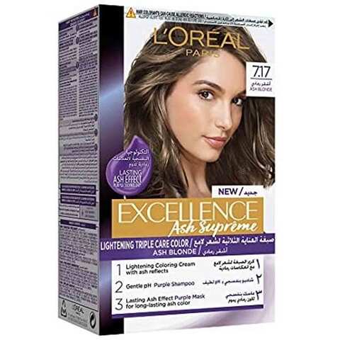 Buy L'Oreal Paris Hair Color Excellence Ash Supreme Ash Blonde   Online - Shop Beauty & Personal Care on Carrefour Jordan