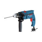 Buy Bosch GSB 1300 Professional Impact Drill 550W With Drill Bit And Bag Blue Pack of 9 in UAE
