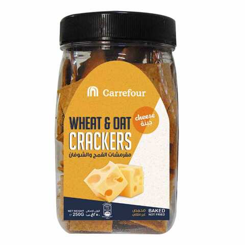 Carrefour Cheese Wheat And Oat Crackers 250g
