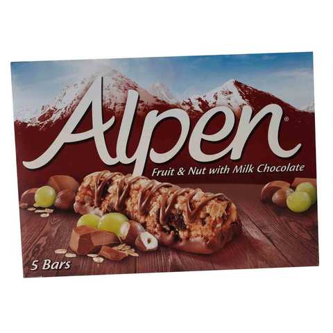 Alpen Chocolate Bar Fruit And Nuts With Milk 140 Gram