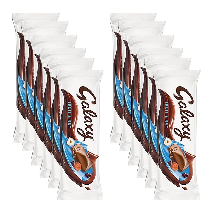 Buy Galaxy Fruits & Nuts Chocolate 36gm Pack of 12 Online Shop