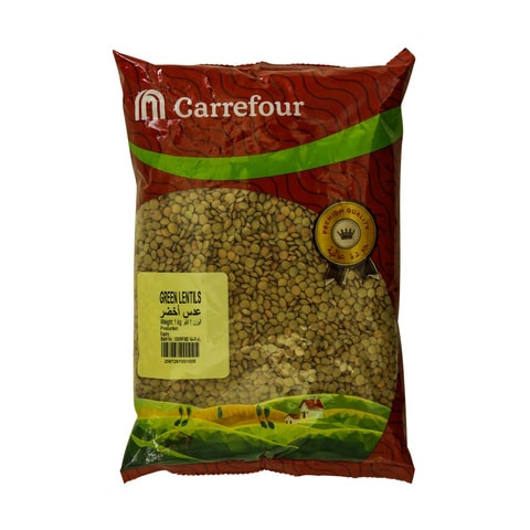 Carrefour Green Whole Lentil 1kg