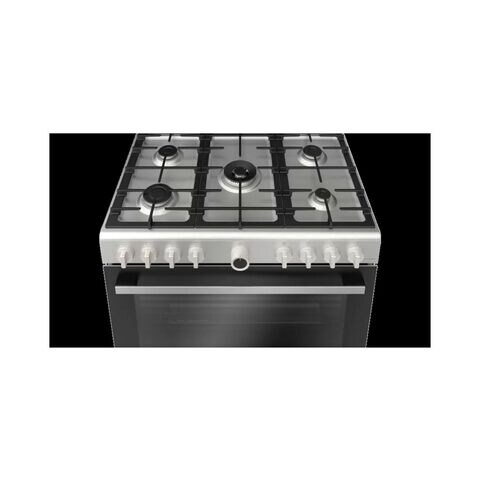 Bosch Gas Cooker 90x60 CM HGV1D0V50M Black Silver (Plus Extra Supplier&#39;s Delivery Charge Outside Doha) + Free Cooking Set