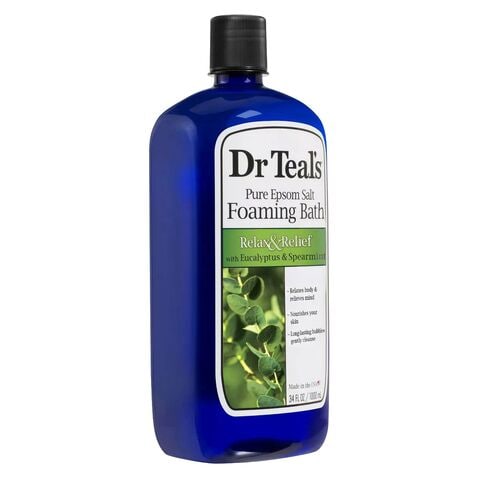 Dr. Teal's Coconut Oil Foaming Bath with Pure Epsom Salt, 1000mL 