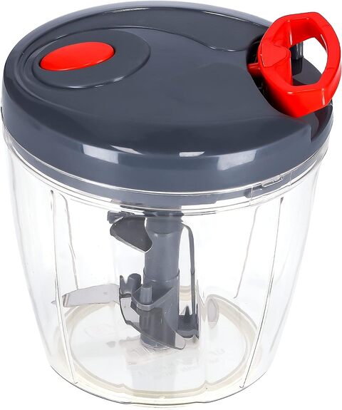 Hand Chopper Manual Food Processor, Pull String To Slice