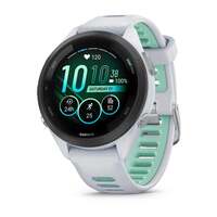 Garmin Forerunner 265S GPS Running Smartwatch, Black Bezel With Whitestone Case And Whitestone/Neo Tropic Silicone Band, 010-02810-14