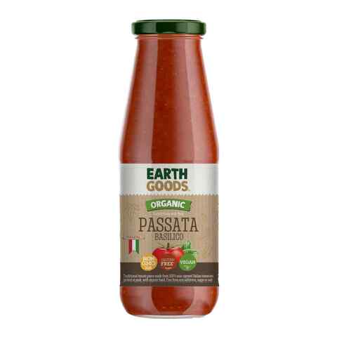 Earth Goods Organic Basilico Sauce Non GMO Gluten free Vegan 350 g