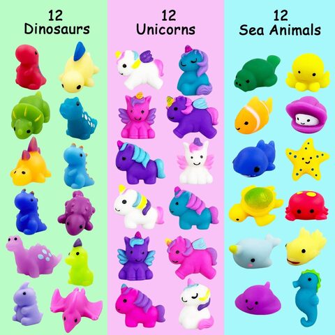 Squishy Toys Party Favors for Kids - Squishys 36 Pack Mini Mochi