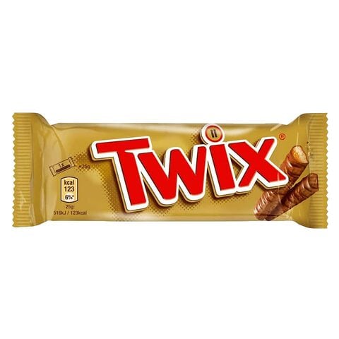 Twix Twin Chocolate Bars 50g
