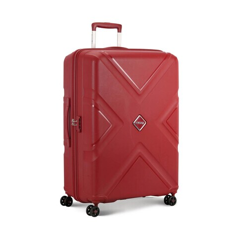 أميريكان توريستر كروس حقيبة سفر صلبة بعجلات 55 سم أحمر