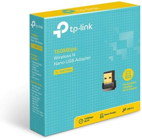 Tp-Link USB Wifi Adapter For Pc N150 Wireless Network Adapter For Desktop - Nano Size Wifi Dongle Compatible With Windows 10/7/8/8.1/Xp/ Mac Os 10.9-10.15 Linux Kernel 2.6.18-4.4.3 (Tl-Wn725N)