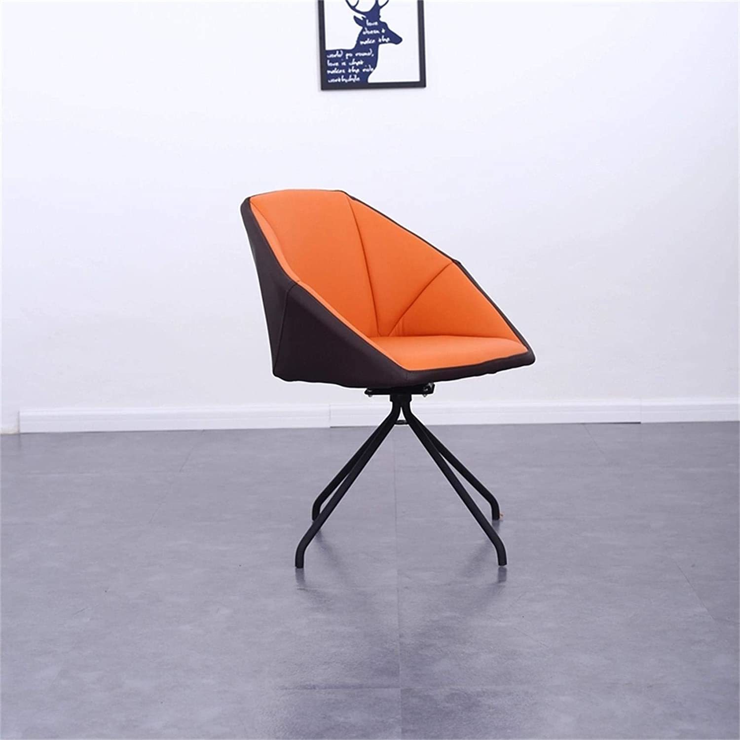 Buy Lanny Home Leather Upholstered Dining Chair F567 Orange With Metal Frame Nordic Light Luxury Sofa Chair Office Chair Online Shop Home Garden On Carrefour Uae