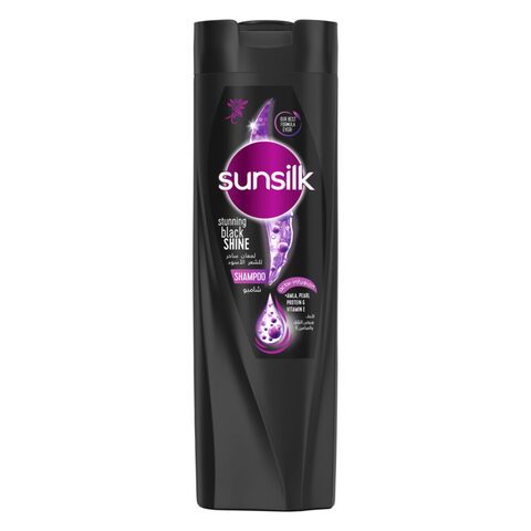 Sunsilk Shampoo, for long-lasting black hair, Black Shine, With Amla, Pearl Protein &amp; Vitamin E, 400ml