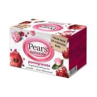 Pears Naturale Pomegranate Brightening Bathing Soap Bar 125g Pack of 4
