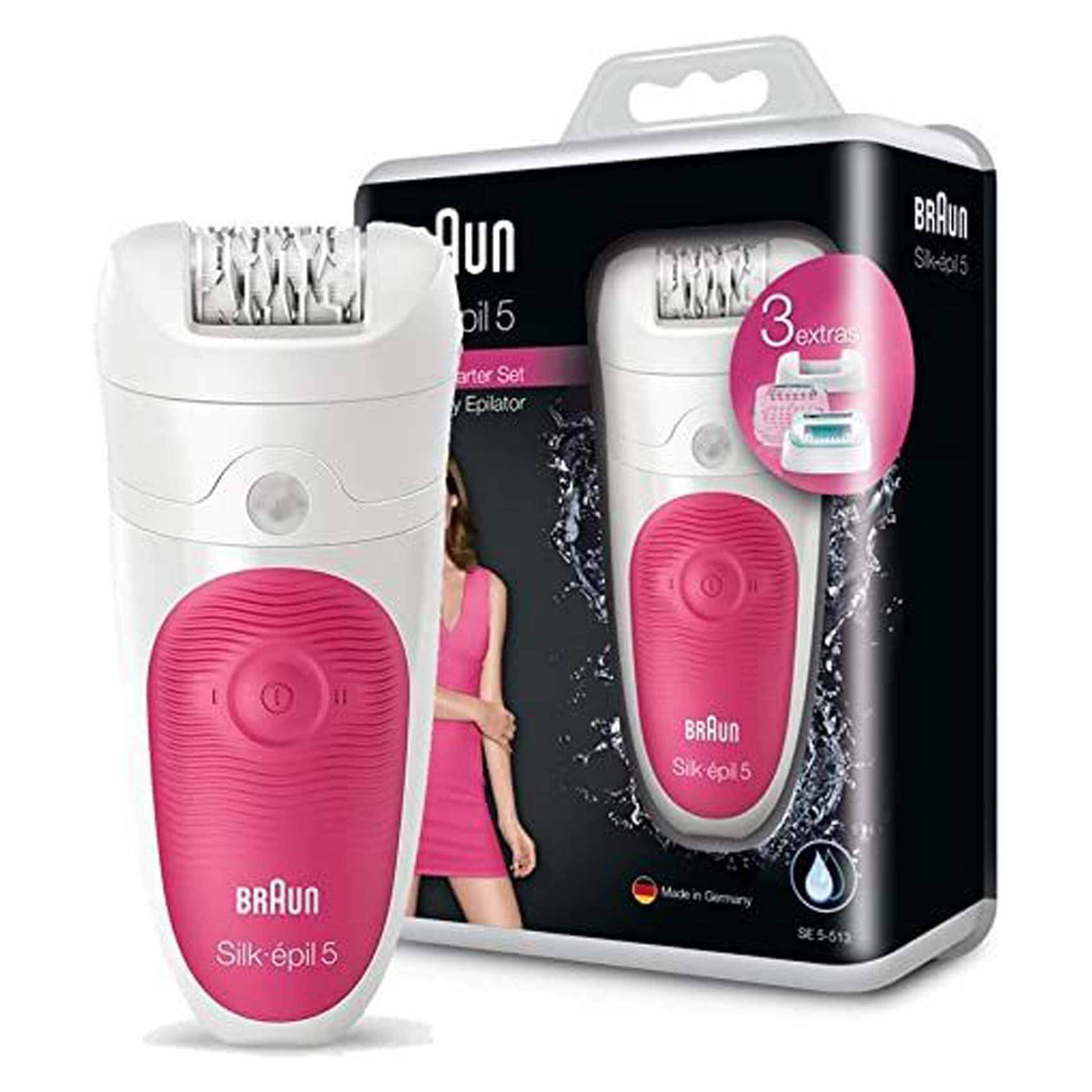 Buy Braun Silk Epil 5 Wet and Dry Cordless Epilator - Pink - 5-513