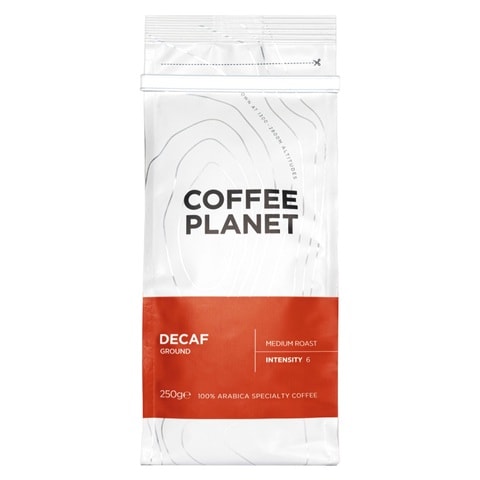 Coffee Planet Decaf Medium Roast Ground Coffee 250g