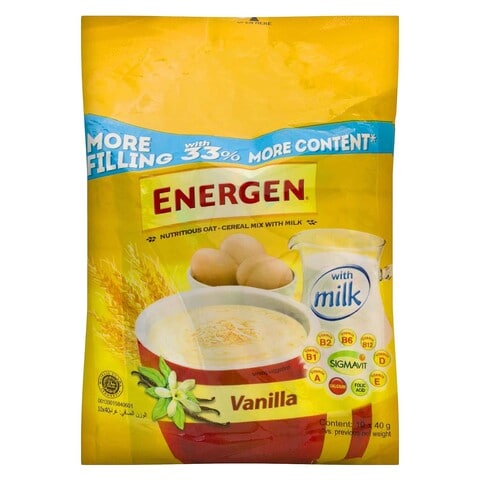 Energen Cereal Vanilla Drink Bag 30g Pack of 10