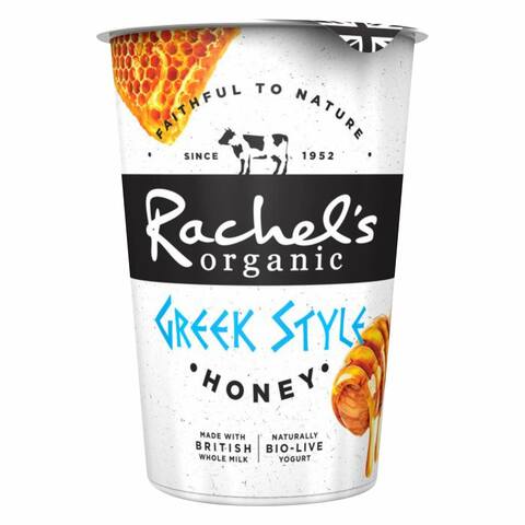 Rachel&#39;s Organic Greek Style Honey Yogurt 450g