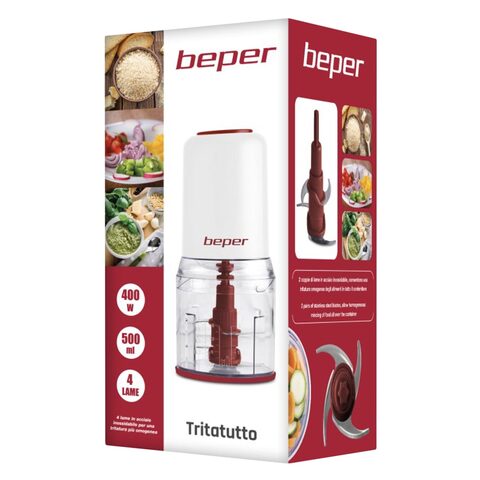 Beper Electric Chopper Blender Double Blades BP552 2Speed 400W