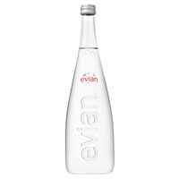 evian  Natural Mineral Water 750ml Glass