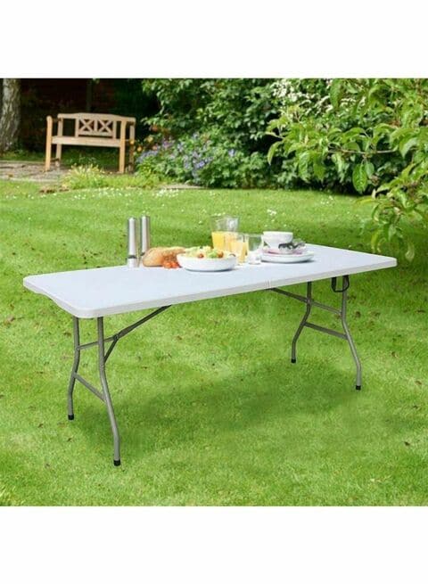 Plastic folding store picnic table