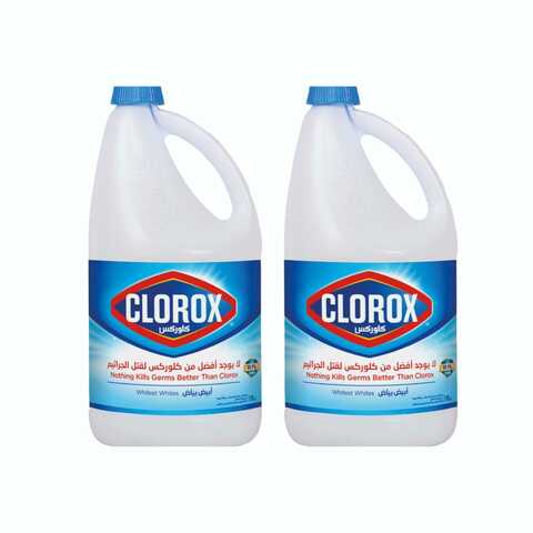 Clorox Bleach Disinfecting Multipurpose Liquid Bleach Cleaner Original Scent 1.89Lx2