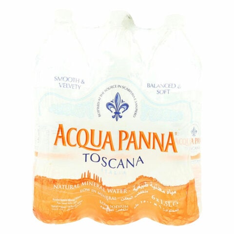 Acqua Panna Natural Mineral Water 1.5L Pack of 6