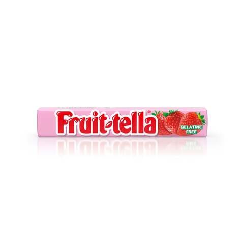 Fruit-tella Juicy Chewy Candy Sweet Strawberry Flavour 39g
