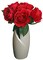 Yatai Real Touch Silk Rose Artificial Flowers For Decoration - Fake Rose For Home Wedding Party Indoor Table Decoration Items Thanksgiving Holidays Ornament - Artificial Rose Flowers (Red)