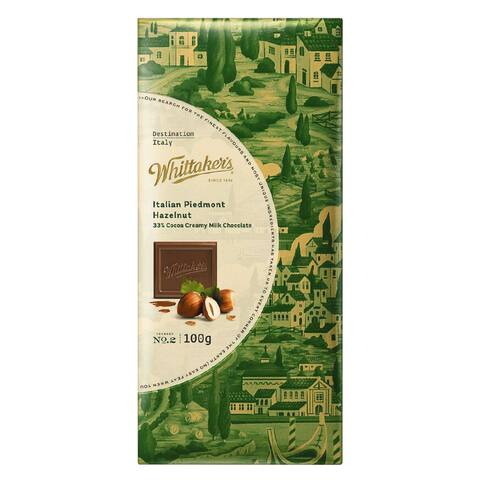 Whittaker&#39;s Italian Piedmont Hazelnut Creamy Milk Chocolate 100g