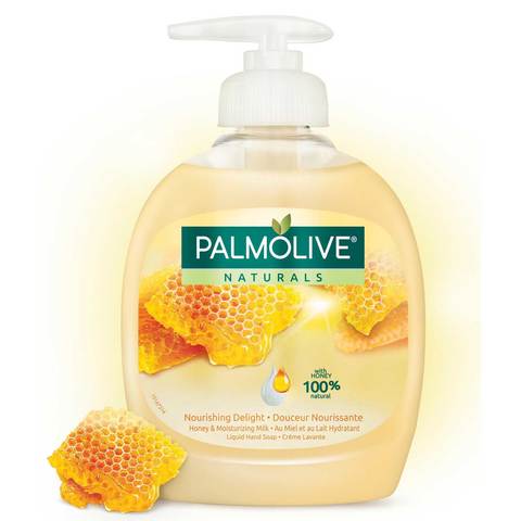 Palmolive Natural Liquid Hand Soap Pump Milk &amp; Honey 300ml