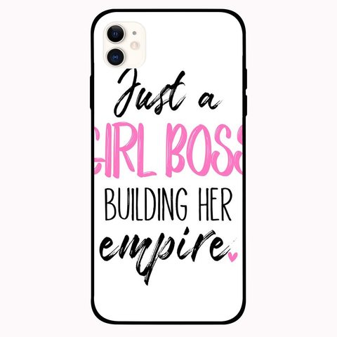 Theodor - Apple iPhone 12 6.1 inch Case Just A Girl Boss Flexible Silicone