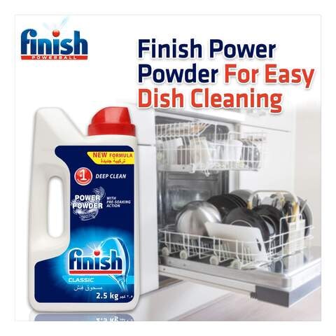 Finish Classic Power Dishwasher Detergent Powder 2.5kg