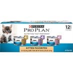 Buy Purina Pro Plan Wet Kitten Food Variety Pack, FOCUS Kitten Favorites - (2 Packs of 12) 3 oz. Cans in UAE