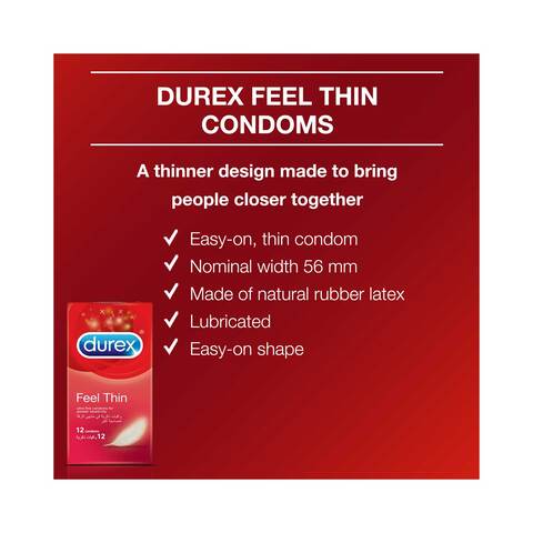 Durex Feel Thin XL - Condoms, 3 pcs