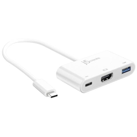 J5 USB-C to HDMI/USB 3.0 with PD Adapter