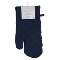 LA Collection 170 GSM Cotton Oven Mitten Navy Solid 17x32cm