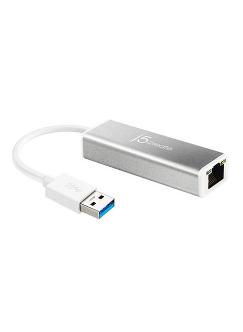 J5 Create USB 3.0 Gigabit Ethernet Adapter Silver