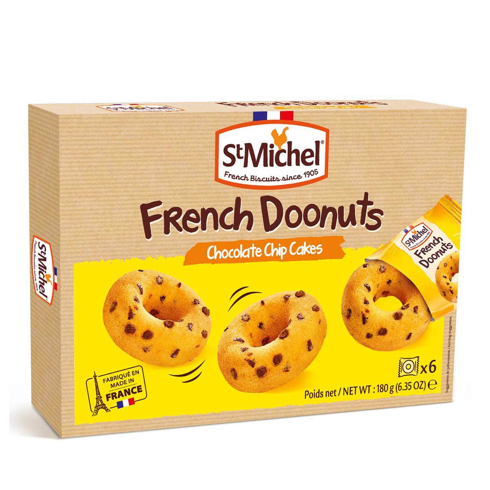 Buy St Michel French Doonuts Chocolate Chip Cakes 180g Online Shop Fresh Food On Carrefour Uae