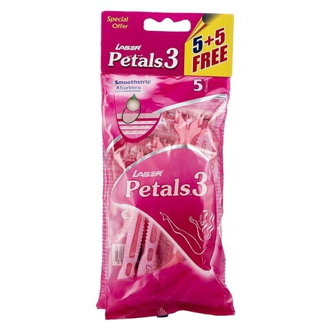 Laser Petals 3 Razor Blade 5+5 Free price in UAE | Carrefour UAE ...