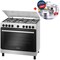 Bosch Gas Cooker HGV1E0U50M 90x60 Cm  + Free Cooking Set (Plus Extra Supplier&#39;s Delivery Charge Outside Doha)