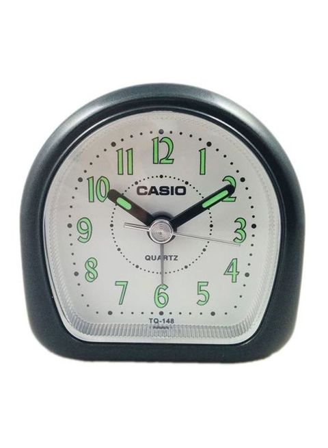 ساعة منبه من كاسيو باللون الاسود/الرمادي 6.1 × 6.1 × 3.2 سم